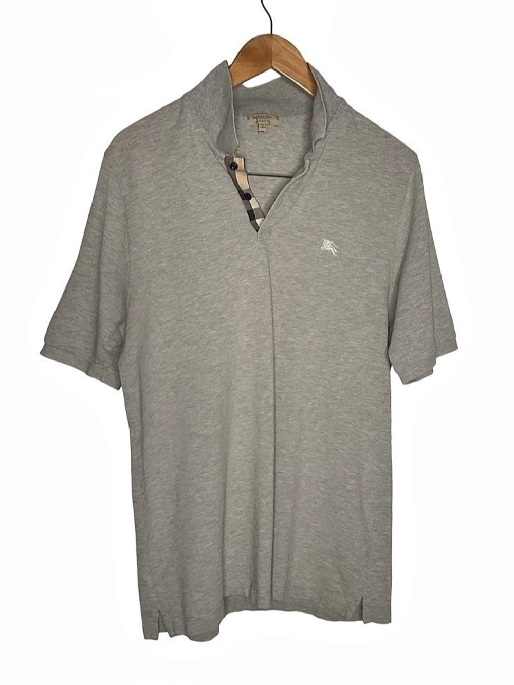 Burberry Classic Fit Men's Polo Shirt Gray XL